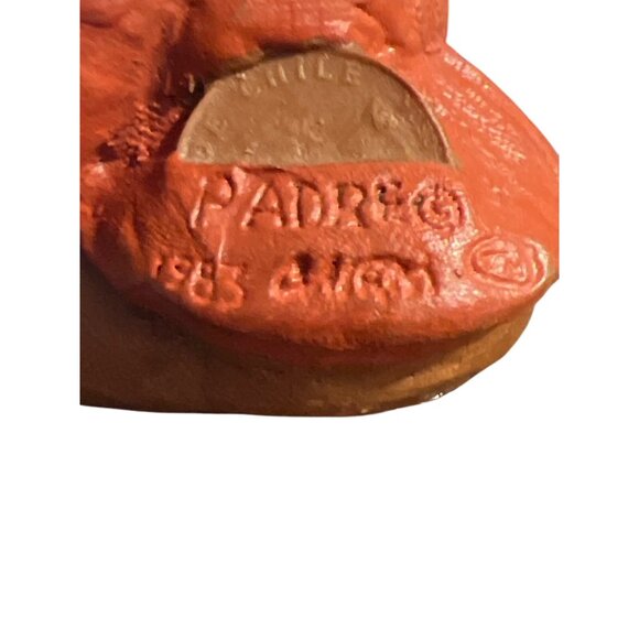 Vintage Tom Clark PADRE Gnome Figurine Sitting on Stump 1983 Numbered 25 Estate - Picture 3 of 8